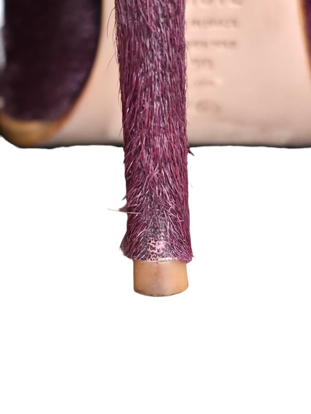 Schutz Maryana Boot Welt Wild Bloodstone Burgundy Calf Hair Western Size 9 - Picture 8 of 10